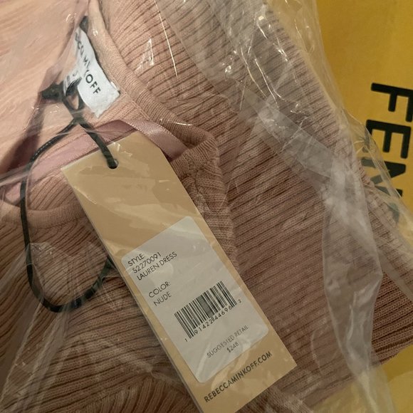 NUDE REBECCA MINKOFF LAUREN DRESS - Picture 4 of 4